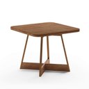 Ver imagem 5 de Conjunto Mesa Jantar 90cm + 4 Cadeiras Estofadas C/ Tela Nf Cor:nogal com Areia Rosê