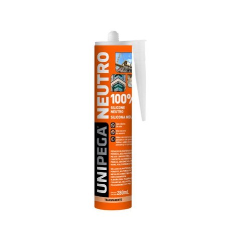 Silicone Neutro 280ml Unipega Transparente
