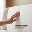 Ver imagem 7 de Cama Estofada Queen com Estrutura Reforçada e Design Moderno Florença Bege