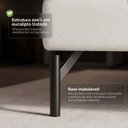 Ver mais imagens de Cama Estofada Queen com Estrutura Reforçada e Design Moderno Florença Bege