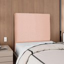 Ver imagem 2 de Cabeceira Solteiro 90 Cm com Frame Luna Linho Rose Artte