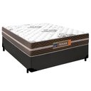 Ver imagem 1 de Cama Box Casal Sintético Colchão Molas Ensacadas Colchões 138cm Suporta até 120 Kg por Pessoa