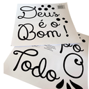 Ver imagem 6 de Adesivo Evangélico Decoração Deus É Bom o Tempo Todo