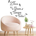 Ver imagem 1 de Adesivo Evangélico Decoração Deus É Bom o Tempo Todo