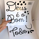 Ver imagem 7 de Adesivo Evangélico Decoração Deus É Bom o Tempo Todo