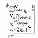 Ver imagem 4 de Adesivo Evangélico Decoração Deus É Bom o Tempo Todo