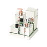 KIT LAVABO BANHEIRO LUXO VIDRO 5 PEÇAS: ESPELHO ROSÊ GOLD - 1