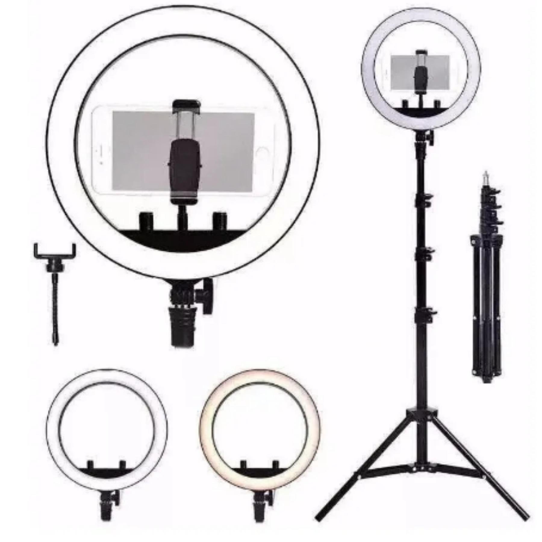 Kit Fotografia Ring Light com Tripé Completo