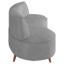 Ver imagem 6 de Sofá 2 Lugares para Sala Living 135cm Pés Palito Korah K04 Veludo Cinza - Mpozenato