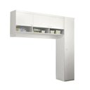 Ver imagem 1 de Guarda Roupa Infantil Eloisa 1 Porta com Modulo Aéreo Branco Brilho - Phoenix Baby