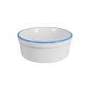Ver imagem 3 de Kit Comedouro e Bebedouro de Porcelana 300ml Borda Azul