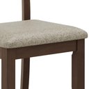 Ver imagem 4 de Conjunto Mesa Cadeiras Rubia 4 Lugares Tampo MDF Pés Torneados Café 160cm Mpozenato