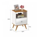 Ver imagem 3 de Mesa de Cabeceira 1 Gaveta Retrô Fellicci