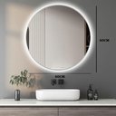 Ver imagem 3 de Espelho Redondo Decorativo Lapidado com Led - 60cm