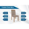 Cadeira Sala de Jantar Alice Madeira Kit Madeira Linho Bege - 3