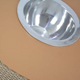 Mesa de Centro Corda Naval Tampo Chapa com Champanheira - Bege - 2