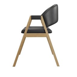 Kit 6 Cadeiras Mesa Jantar Suellen Versátil Reforçada Corino Cor:preto - 6
