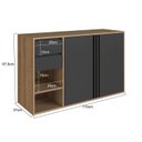 Ver imagem 3 de Gabinete de Banheiro 110cm com 2 Portas e Gavetas sem Cuba Antônia