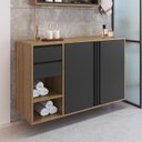 Ver imagem 1 de Gabinete de Banheiro 110cm com 2 Portas e Gavetas sem Cuba Antônia