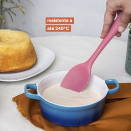 ESPÁTULA DE SILICONE DUPLO REDONDA - OIKOS - 3