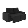 Sofá 3 Lugares Retrátil e Reclinável Suede Veludo Portugal Espresso Móveis - 4