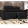 Sofá 3 Lugares Retrátil e Reclinável Suede Veludo Miami Espresso Móveis - 1