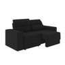 Sofá 3 Lugares Retrátil e Reclinável Suede Veludo Miami Espresso Móveis - 2