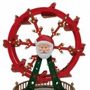 Ver imagem 4 de Roda Gigante Animada Natal 19,5x19,5x28,5 cm Niazitex