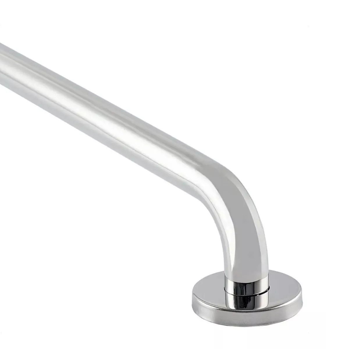 Alça de Apoio Banheiro Inox Barra 50cm Idoso Deficiente Cadeirante Acessibilidade Resistente Box Seg - 6
