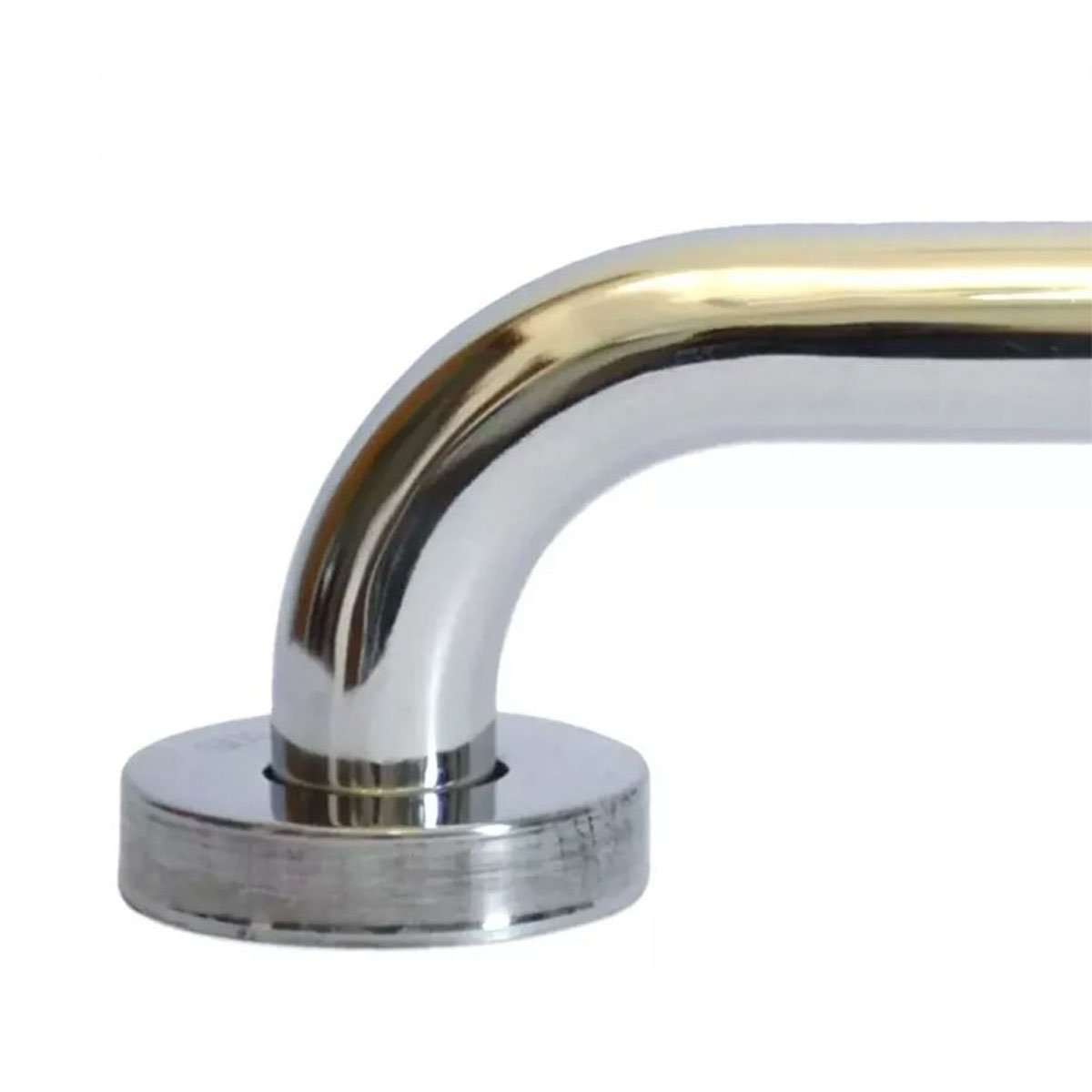 Alça de Apoio Banheiro Inox Barra 50cm Idoso Deficiente Cadeirante Acessibilidade Resistente Box Seg - 11