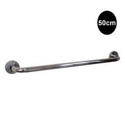 Alça de Apoio Banheiro Inox Barra 50cm Idoso Deficiente Cadeirante Acessibilidade Resistente Box Seg - 4