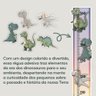 Adesivo Parede Régua Crescimento Dinossauro Dino Jurássico - 5