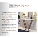 Ver imagem 2 de Aparador Moderno Supreme Cantinho do Café Elegante Decorativo Premium Pés em Madeira Cor Branco