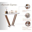 Ver imagem 4 de Aparador Moderno Supreme Cantinho do Café Elegante Decorativo Premium Pés em Madeira Cor Branco