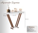 Ver imagem 6 de Aparador Moderno Supreme Cantinho do Café Elegante Decorativo Premium Pés em Madeira Cor Branco