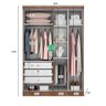 Guarda-Roupa Modulado de Casal Safira 001 em MDF com 9 Portas e 6 Gavetas Novo Horizonte - 9