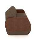 Ver imagem 5 de Sofá Decorativo Living Sala de Estar Bornéu 148cm Pés de Madeira Pu/veludo Marrom G33 - Gran Belo