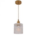 Ver imagem 1 de Pendente Dourado Vidro Transparente 12cm 1E27 PARIS LUZ