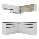 Ver imagem 2 de Armário De Cozinha Completa De Canto Mp2097.964 Branco/Preto