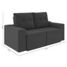 Sofá 3 Lugares Retrátil e Reclinável Suede Veludo Portugal Espresso Móveis - 6