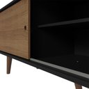 Ver mais imagens de Rack para Tv até 80 Polegadas 160cm Preto/rustic com Pés Rustic Torino Madesa Preto/rustic