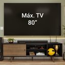 Ver imagem 5 de Rack para Tv até 80 Polegadas 160cm Preto/rustic com Pés Rustic Torino Madesa Preto/rustic