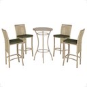 Ver imagem 1 de Mesa Bistro e 4 Banquetas Roma Fendi Corda Náutica 13 Trama Original