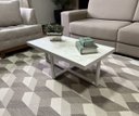 Ver imagem 1 de Mesa de Centro Retangular Paris Industrial Branco com Mdf