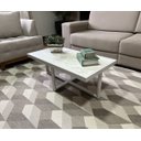 Ver imagem 1 de Mesa de Centro Retangular Paris Industrial Branco com Mdf