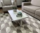 Ver imagem 3 de Mesa de Centro Retangular Paris Industrial Branco com Mdf