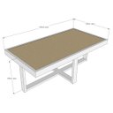 Ver imagem 4 de Mesa de Centro Retangular Paris Industrial Branco com Mdf