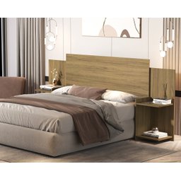 Cabeceira Regulável Áustria Versátil 100% MDF Várias Cores: Amêndoa - 2
