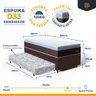 Cama Box com Colchão de Espuma D33 Pillow Top Comfort Luxo + Auxiliar de Espuma Unique Solteiro 88cm - 5