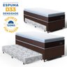 Cama Box com Colchão de Espuma D33 Pillow Top Comfort Luxo + Auxiliar de Espuma Unique Solteiro 88cm - 4
